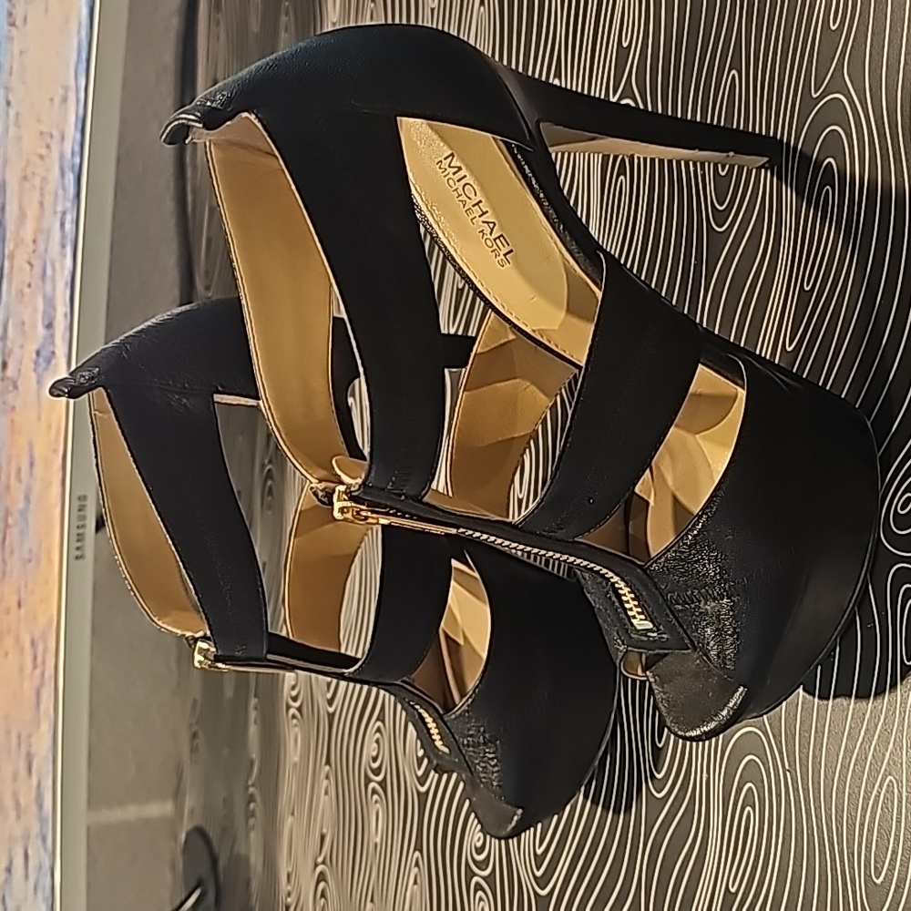Michael Kors zipper stilettos